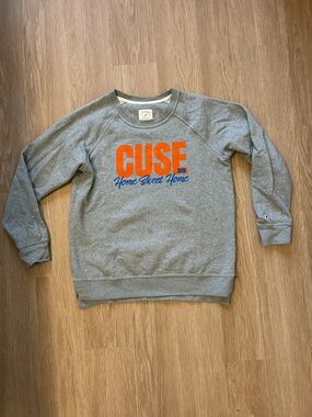 League Gray Sweatshirt with Orange and Blue CUSE Graphic